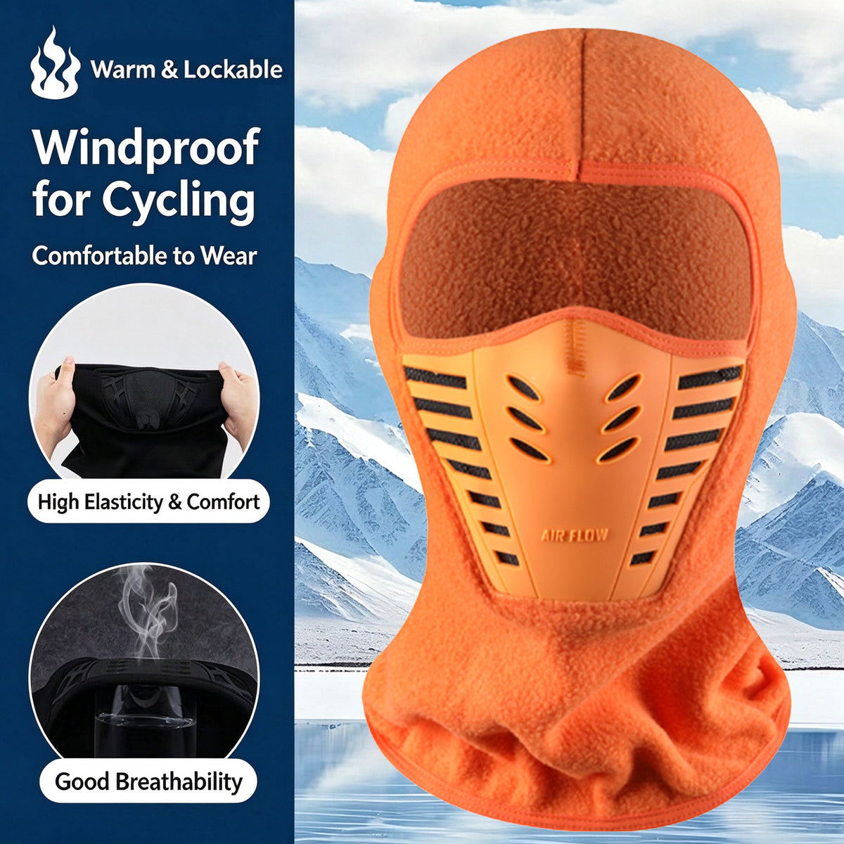Winter Rider Warm Anti-Haze Balaclava Full Face Mask