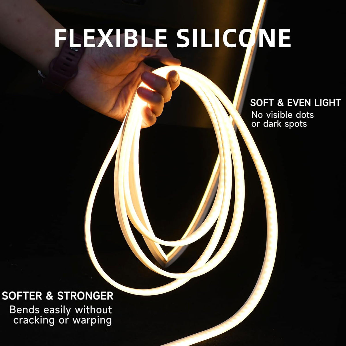 Car Trunk LED Light Strip - Universal 4M Flexible Waterproof Trunk Ambient Light Strip