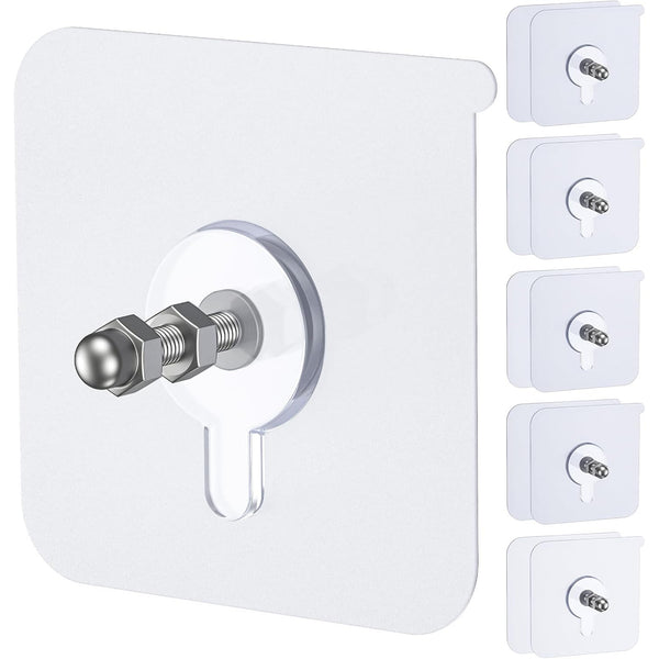 10 Pcs Nail-Free Wall Hangers – Drill-Free Adhesive Hooks & Stickers for Picture Frames, Walls, and Home Décor