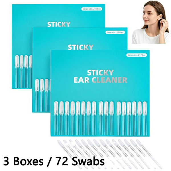 2026 Sticky Earwax Cleaning Swabs (Pack of 3 Boxes / 72 Swabs)