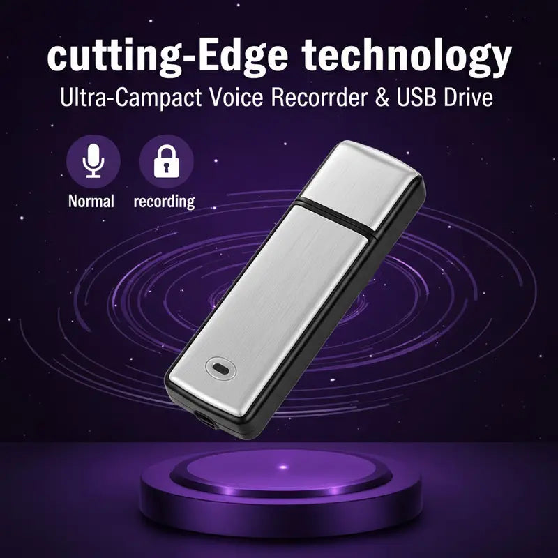 2-in-1 USB Flash Drive Portable Voice Recorder