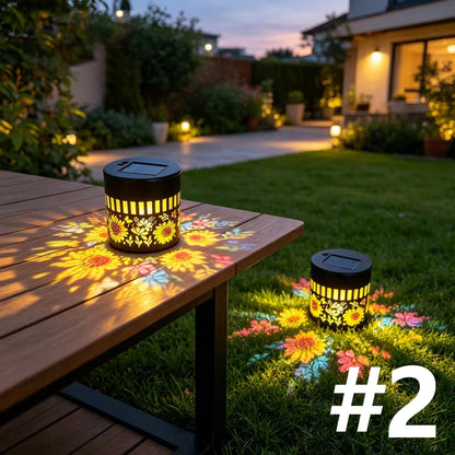 Outdoor Solar Mandala Light – Waterproof Metal Solar Fence Light