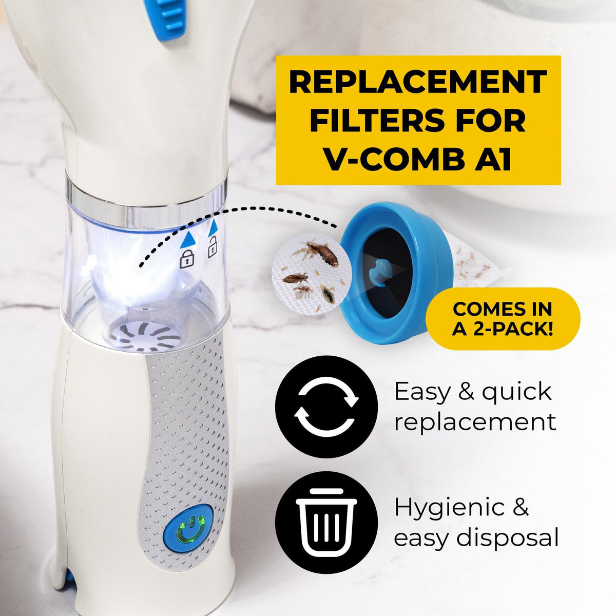 Chemical-Free Lice Removal Electric Comb
