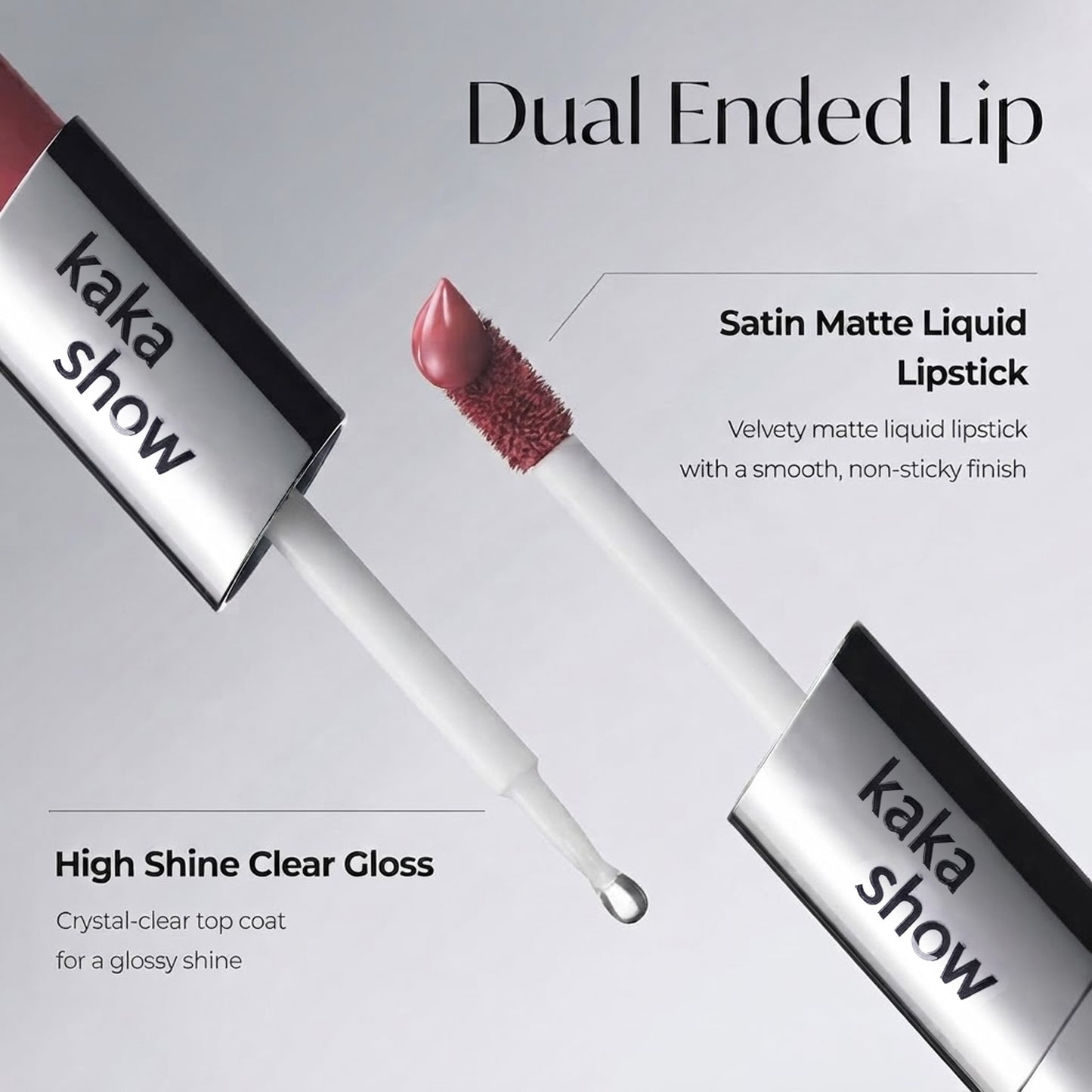 2-in-1 Dual Ended Lip Stain & Lip Oil for Moisturizing & Glossy Finish