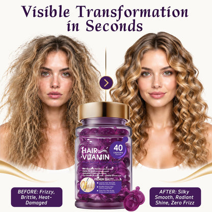 Hair Oil Capsules - Hair Vitamins A, E, & Pro B5