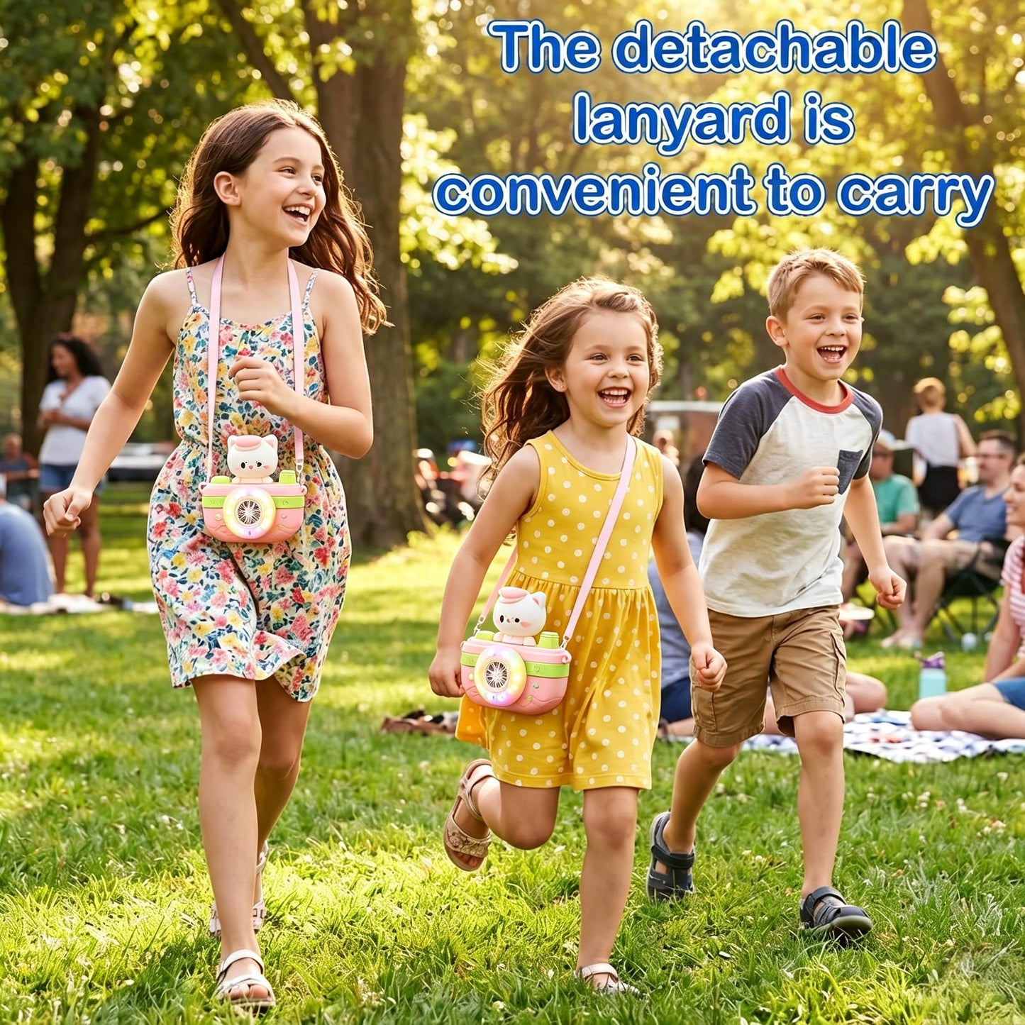 Rechargeable Bubble Machine Set For Kids