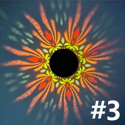 Outdoor Solar Mandala Light – Waterproof Metal Solar Fence Light