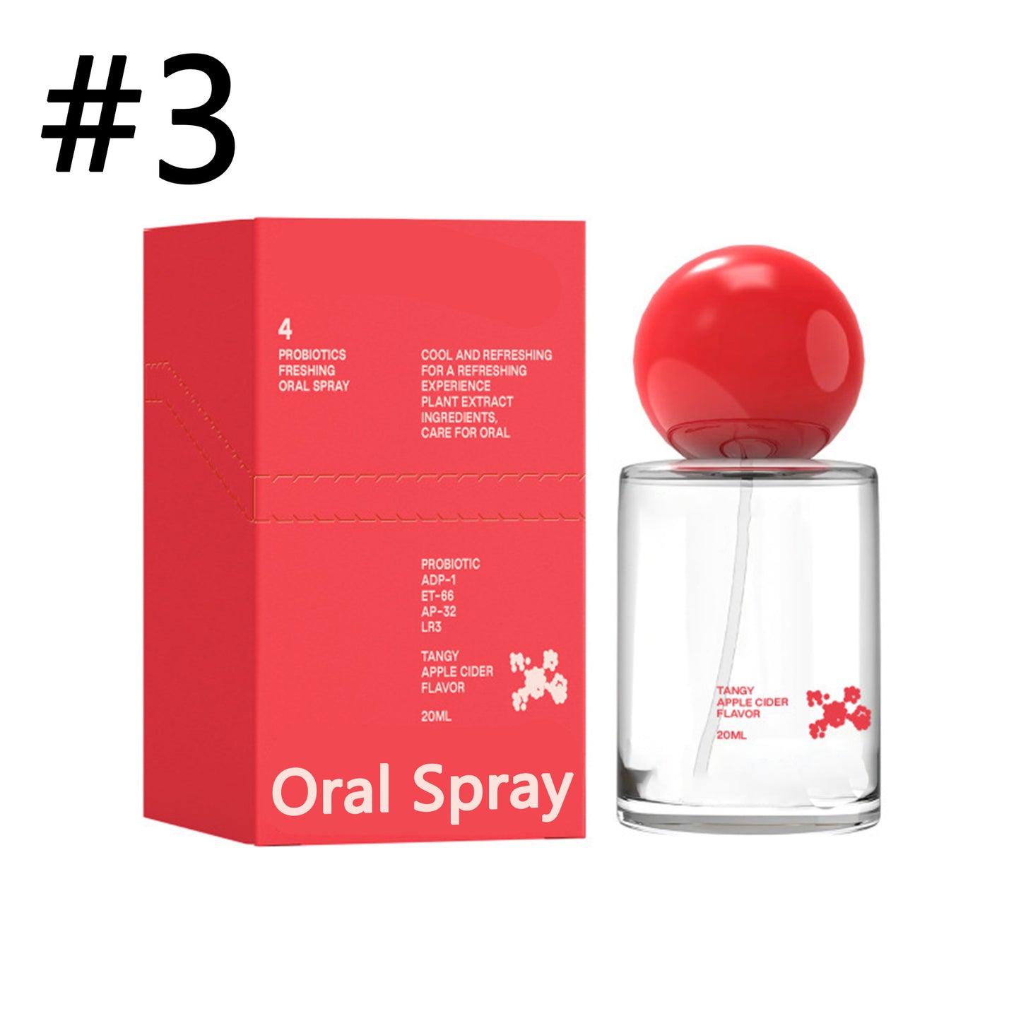 Probiotic Oral Spray – Long-lasting Fresh Breath – Portable Size (20 ml / 0.68 fl oz)