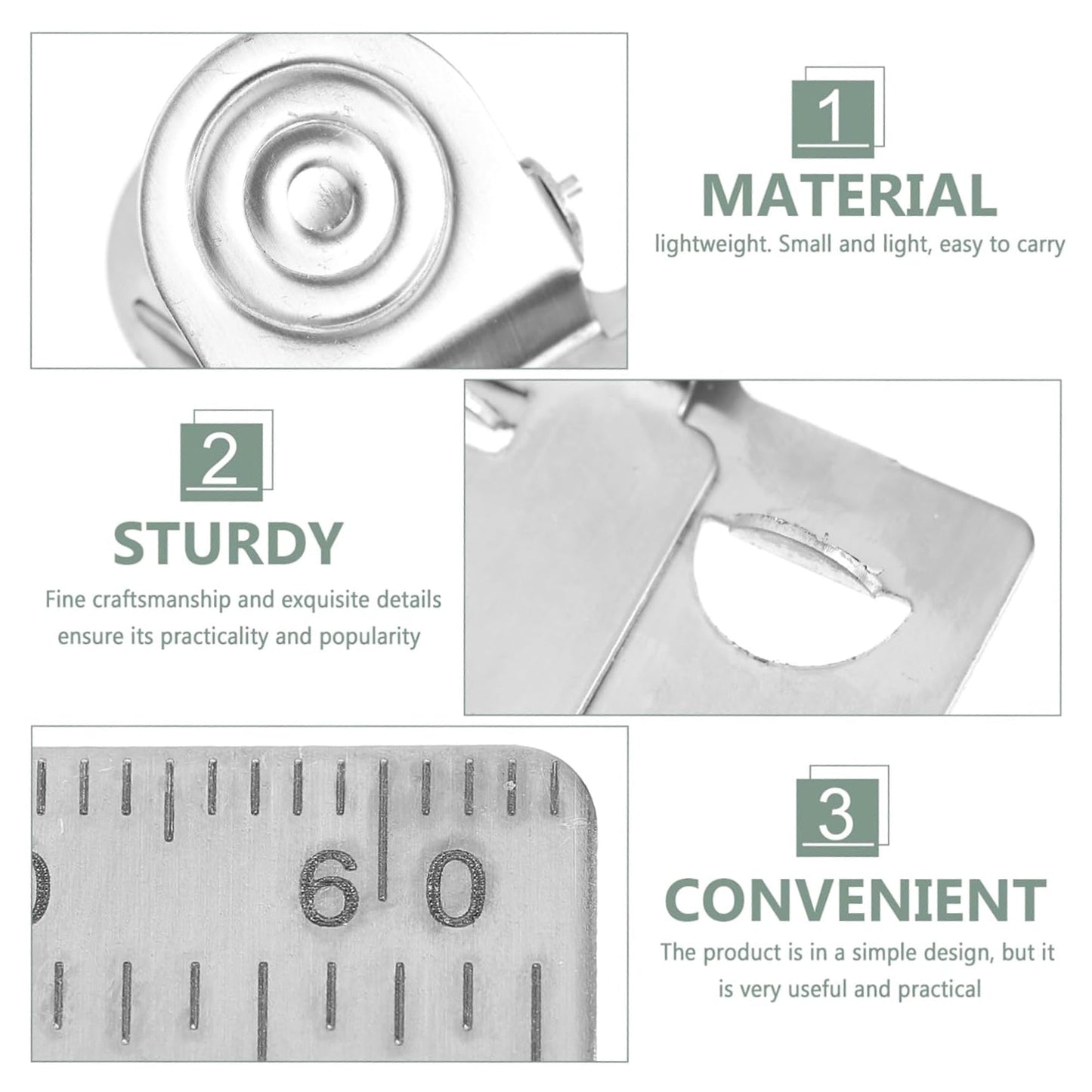 Measuring Tape Clip – Strong Stainless Steel Holder for Accurate, Easy Positioning & Reading