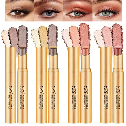 4PCS 3-Color Gradient Eyeshadow Stick Set for Daily & Party Looks