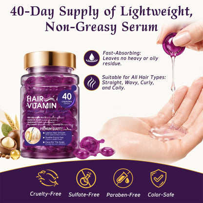 Hair Oil Capsules - Hair Vitamins A, E, & Pro B5