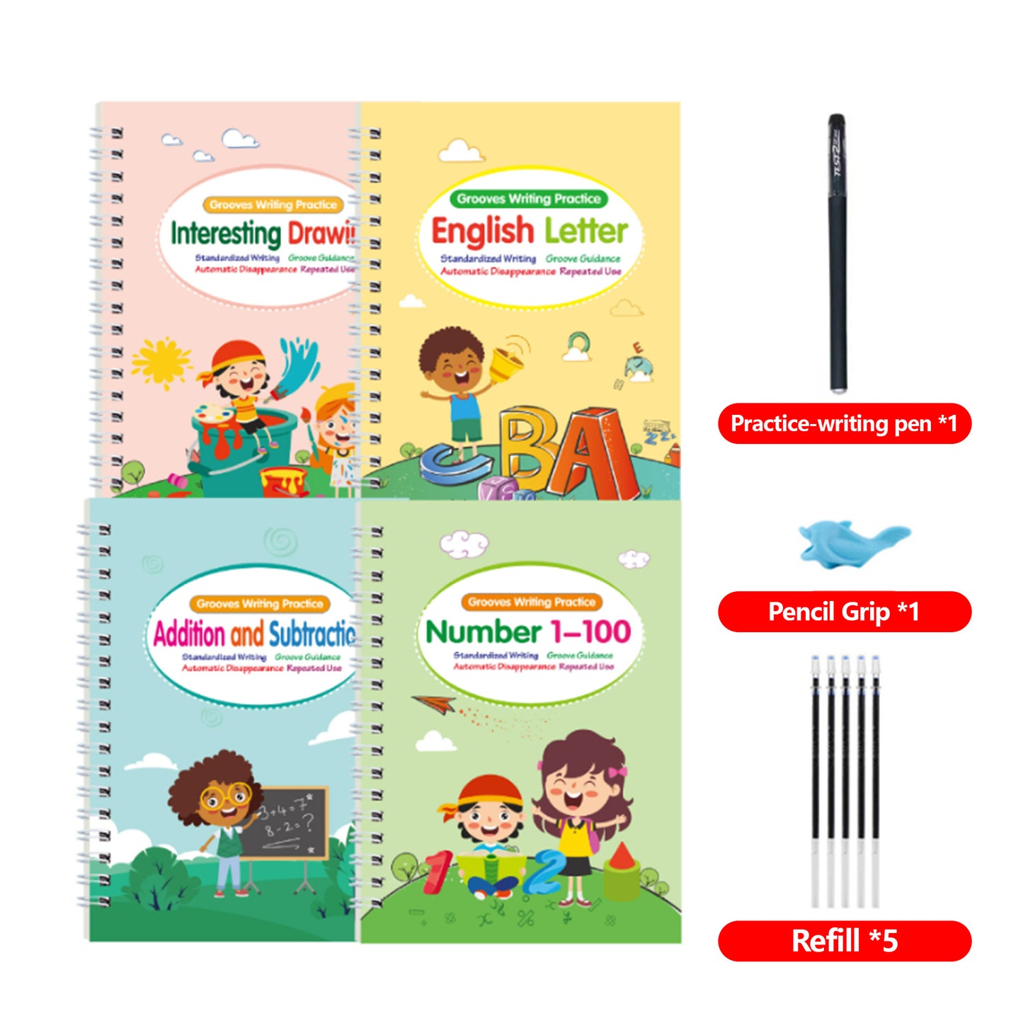 5 Reusable Magic Writing Book