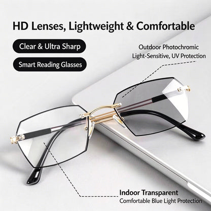 Photochromic Blue Light Blocking Reading Glasses