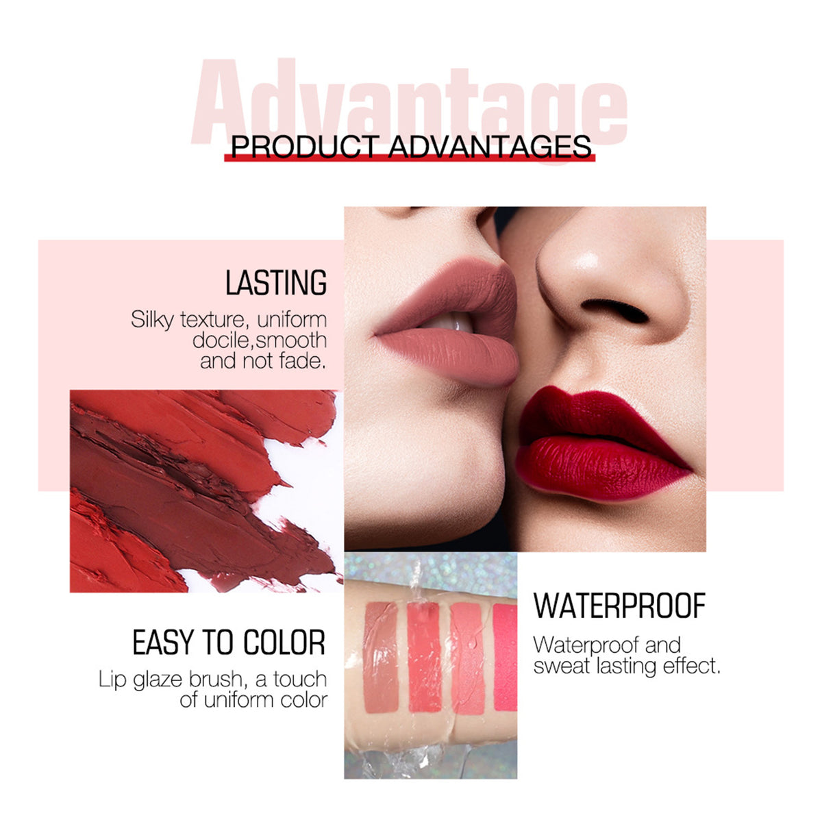 2-in-1 Matte Lip Gloss & Lipstick