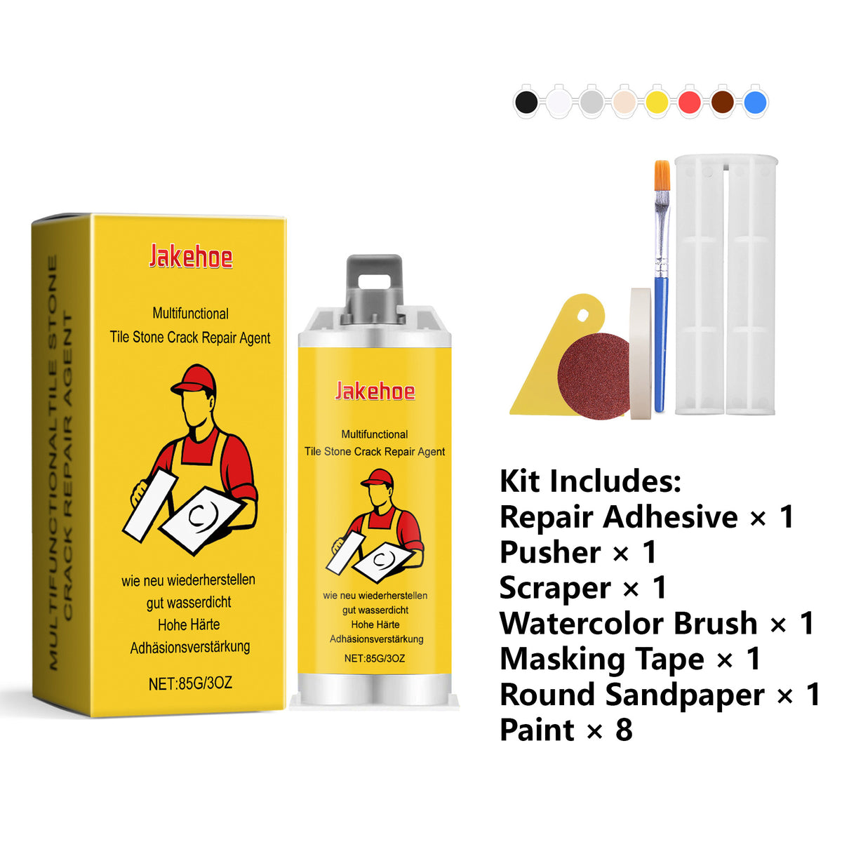 Quick-Drying Tile Repair Glue kit