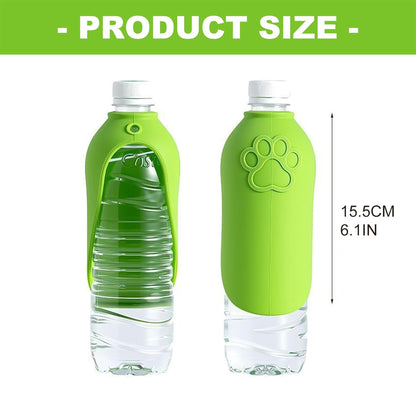 Portable Dog Water Bottle with Foldable Bowl – Leakproof Pet Water Dispenser for Walking, Hiking & Travel