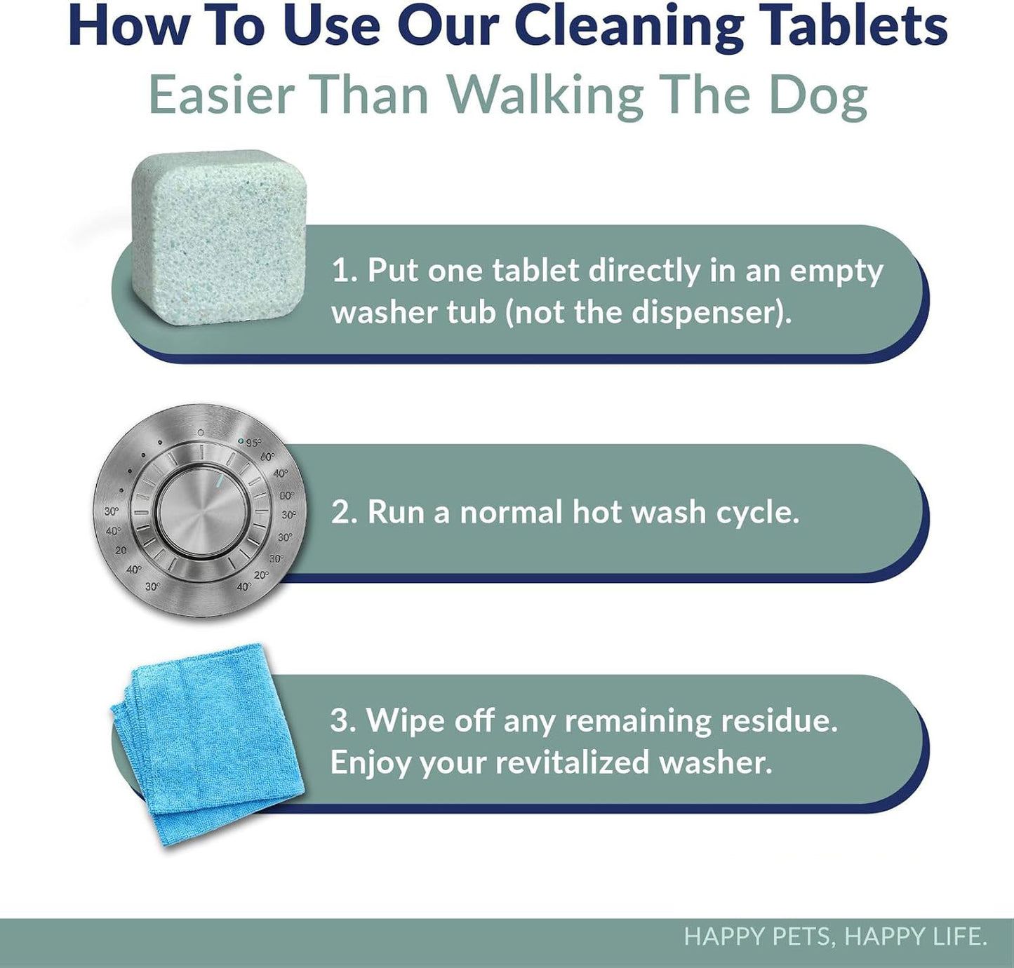 12Pcs Washing Machine Cleaner Tablets   for Front and Top Load Washers