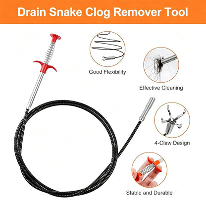 Flexible Grabber Pickup Tool for Kitchen Sink Bathroom Tub Toilet Drains