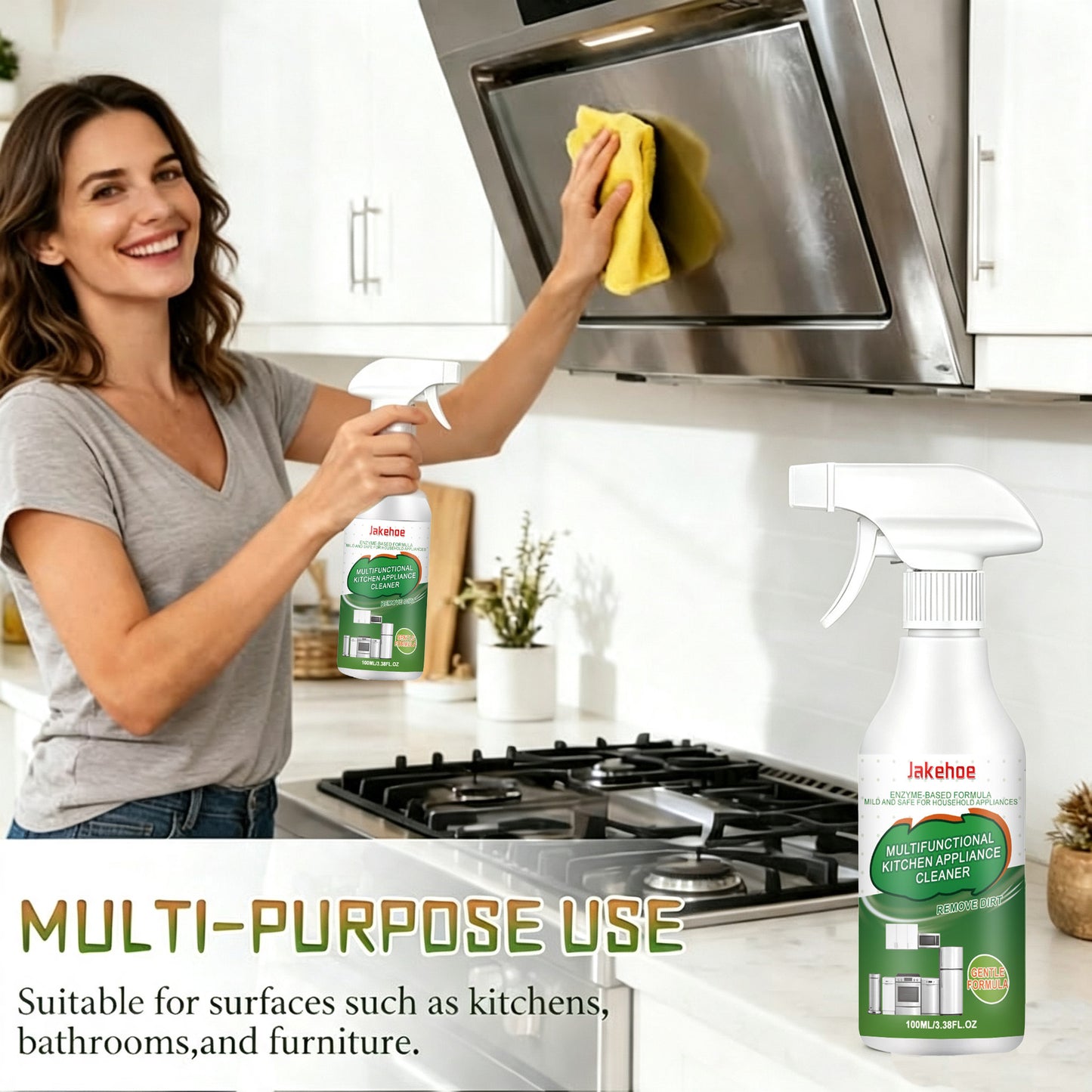 Powerful Kitchen Foam Degreasing Spray, Suitable For Various Appliances