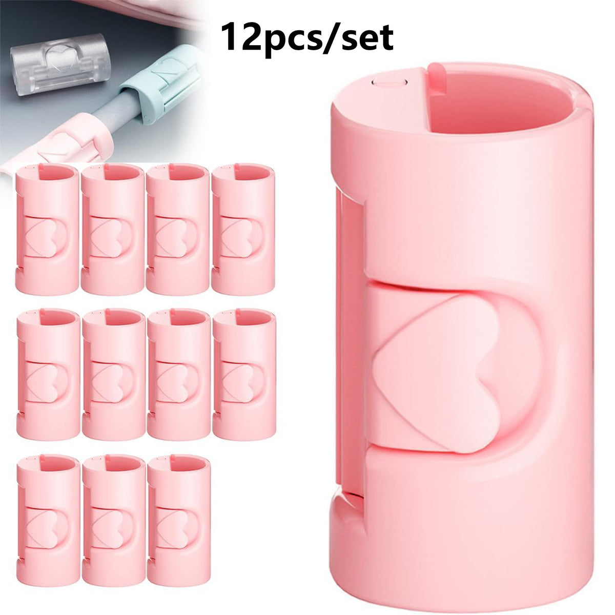 12PCS Bed Sheet Grippers with Two Gear, Durable