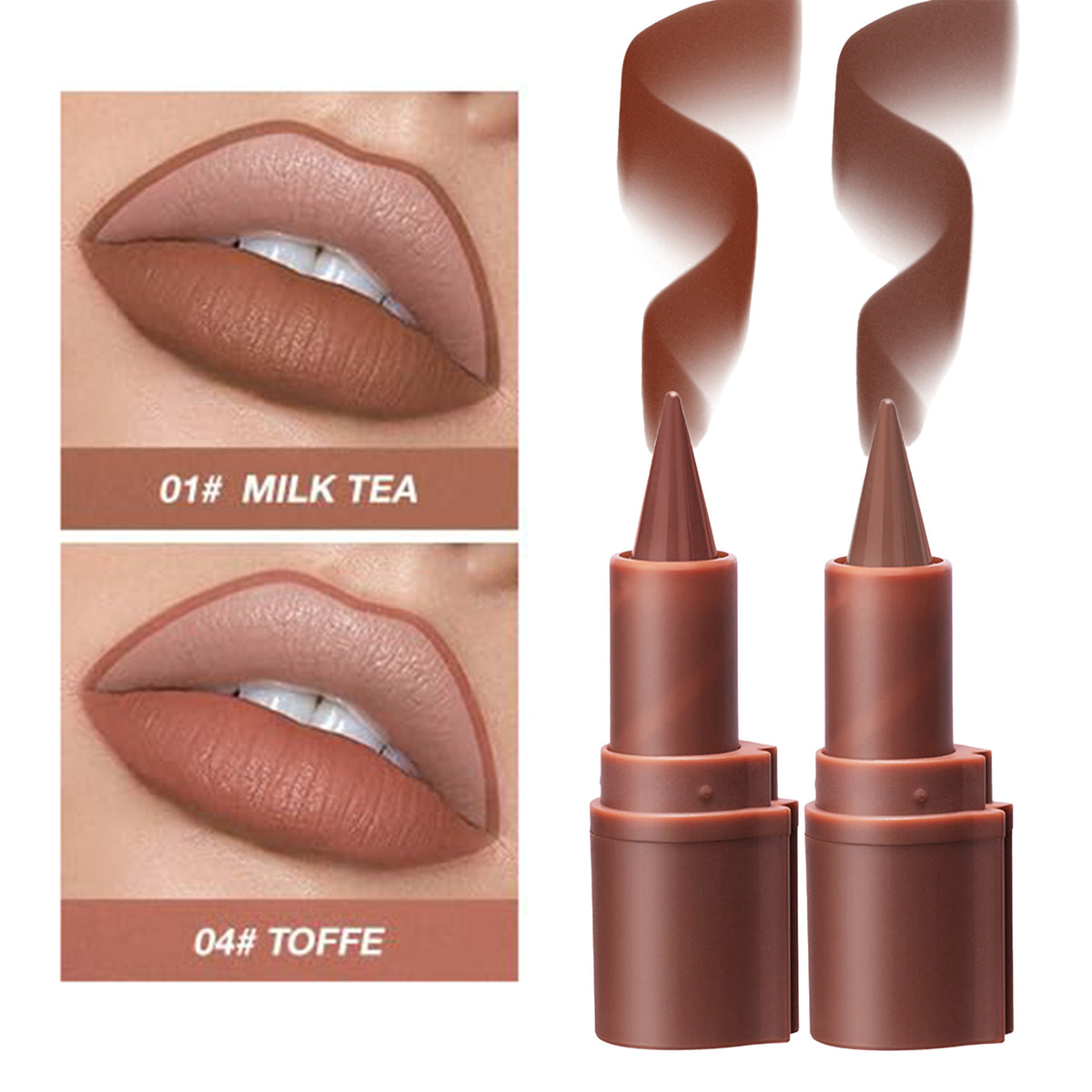 Deep Matte Crayon Lip Liner Lipstick Makeup