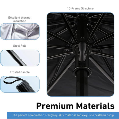 Foldable Car Windshield Sunshade Umbrella – Front Window UV Protection for Most Car Models