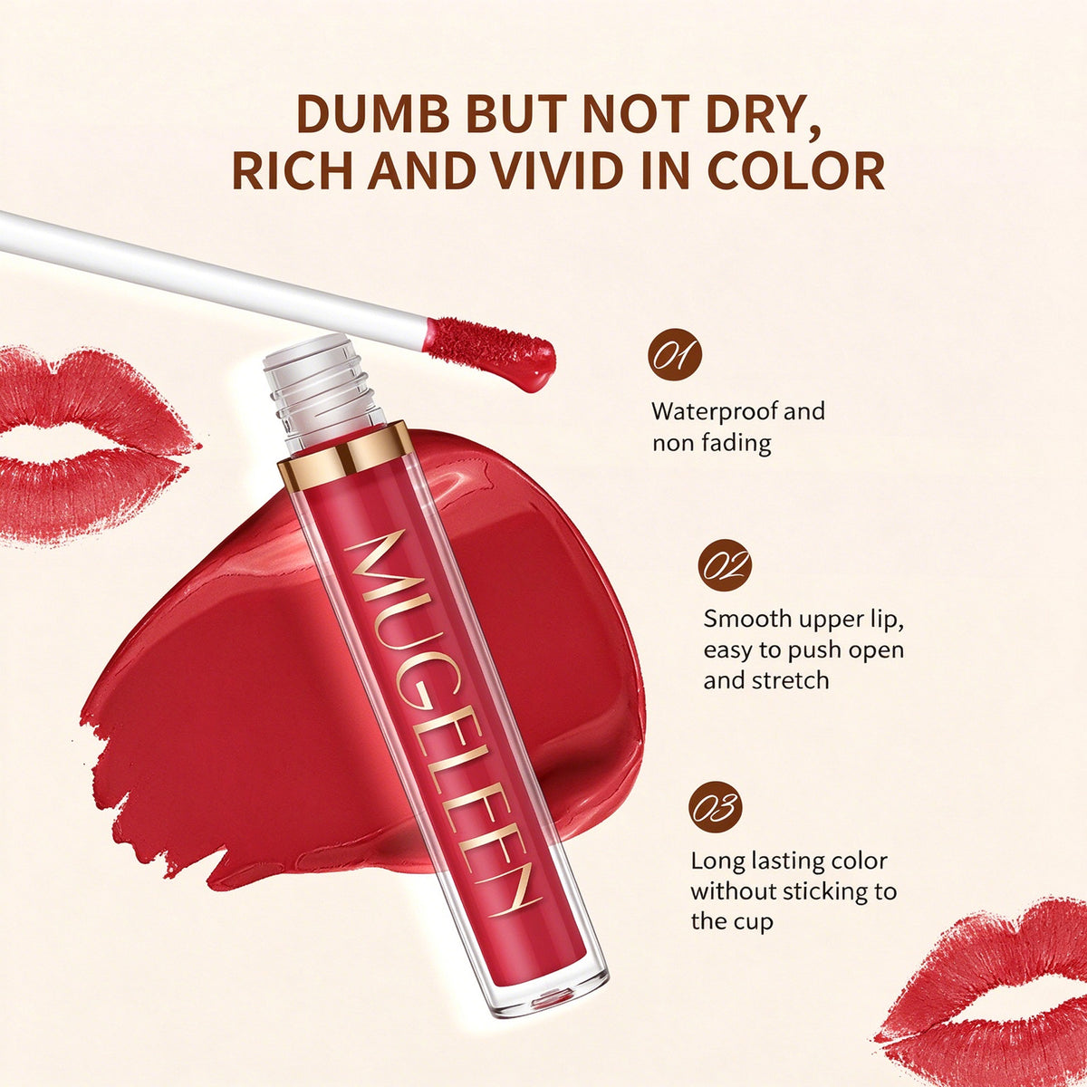 6Pcs Matte Liquid Lipstick Set Long Lasting Waterproof