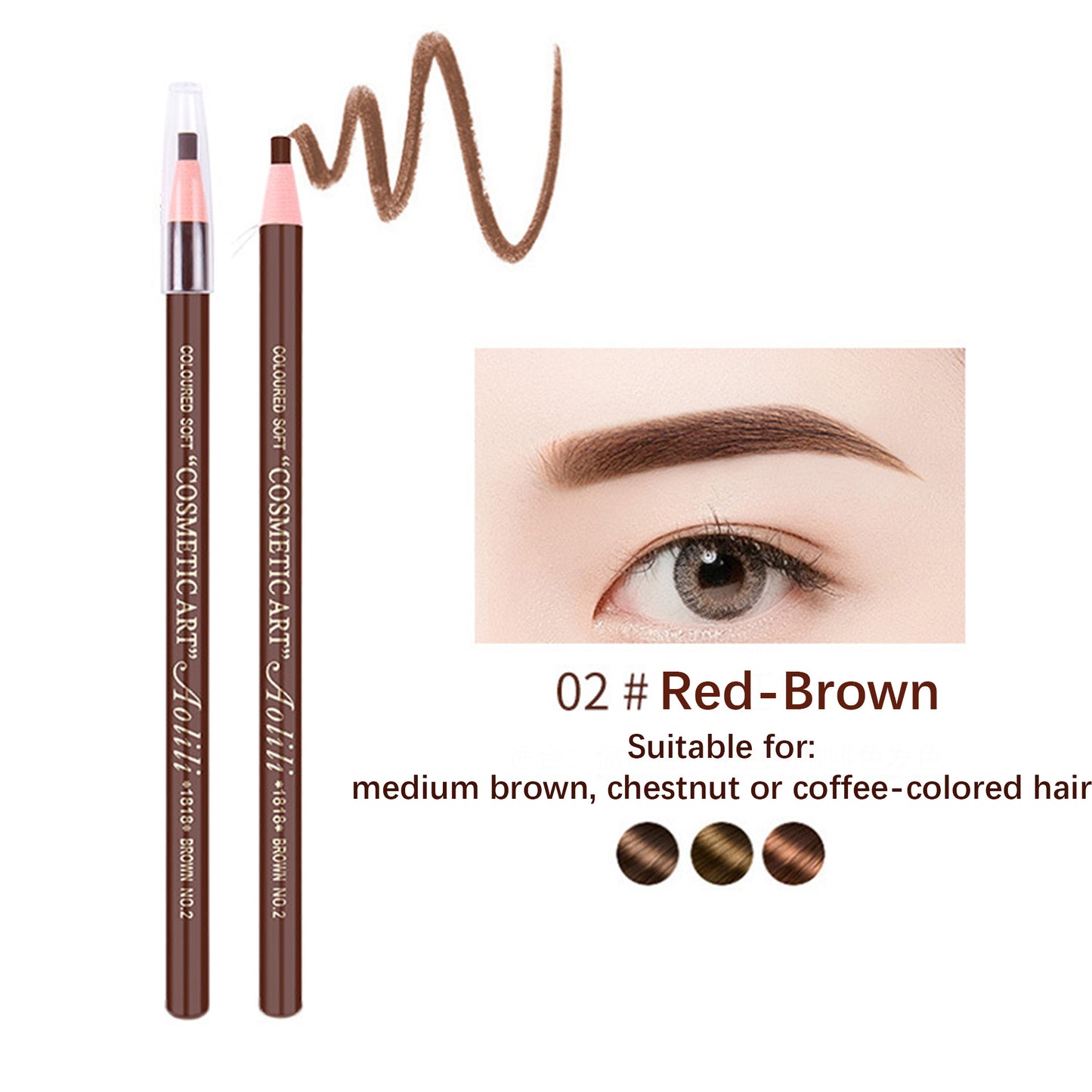 5Pcs Eyebrow Pencils for Women Peel-off Pencil Pull Cord Brow Lamination