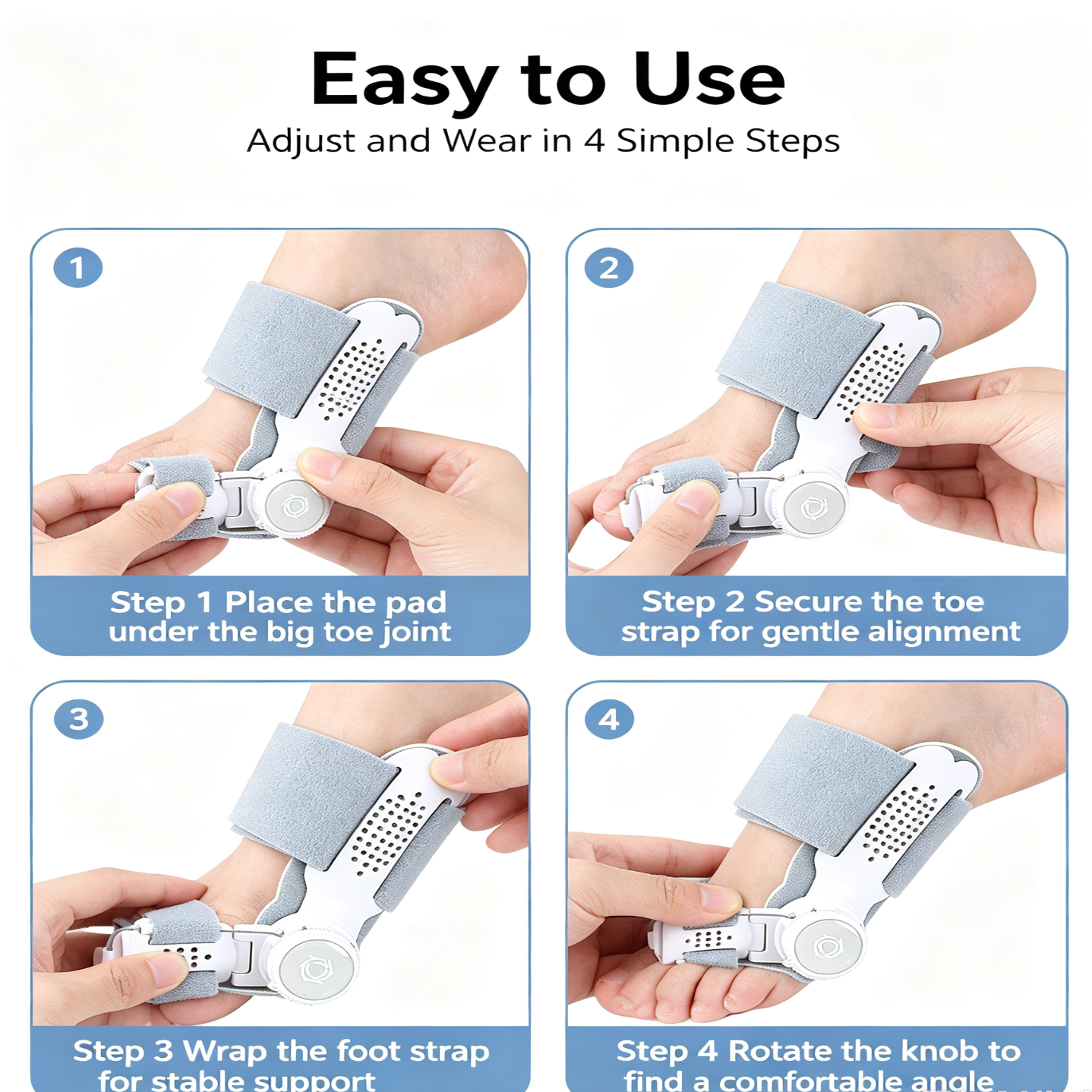 Unisex Toe Corrector – Adjustment Dial for a Precise Fit