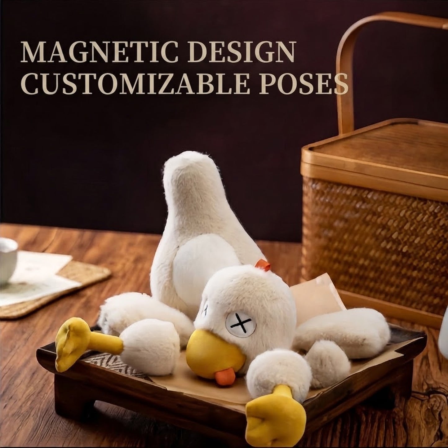 Magnetic Detachable Plush Duck Toy