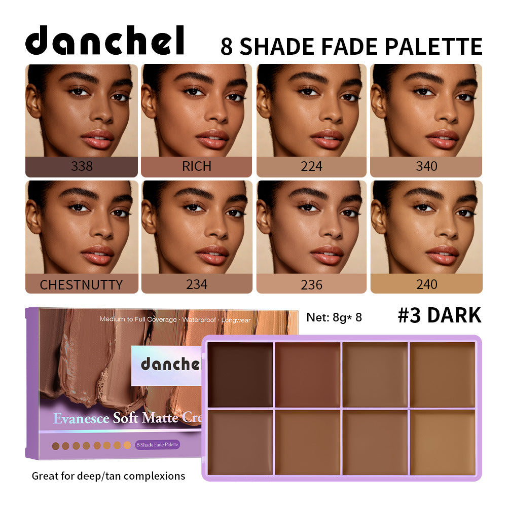 8 Colors Cream Concealer Foundation Palette