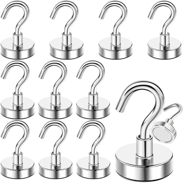 10 Pcs Magnetic Hooks for Fridge Classroom