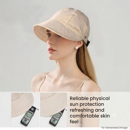 Women's Breathable Adjustable Full-Face Coverage Sun Hat (UPF 50+ Sun Protection)