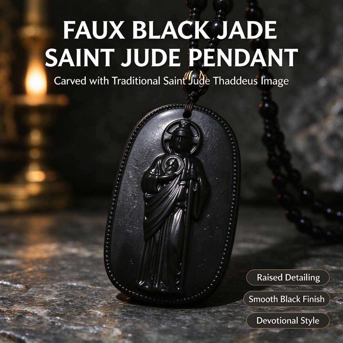 Saint Jude Pendant Necklace