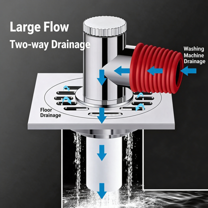 Washing Machine Drain Seal Anti-Odor Adapter Universal 3-Way Connector