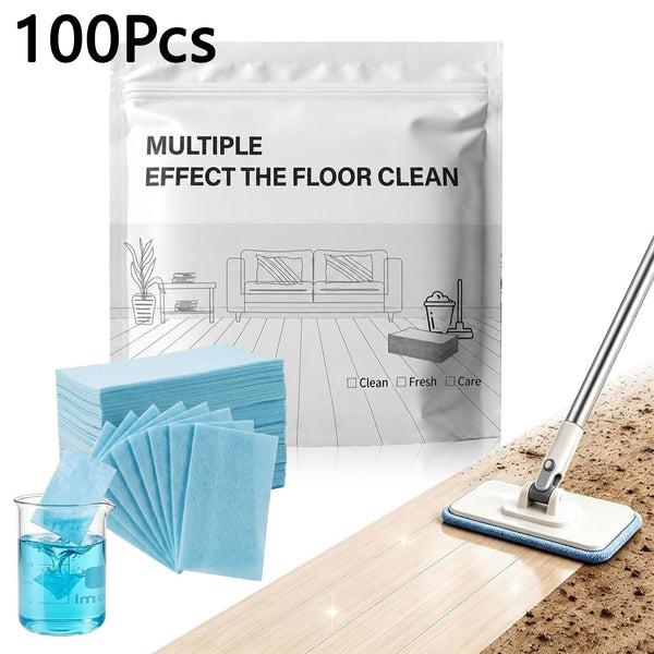 100 Pack Floor Cleaning Tablets for Hardwood, Tiles, Glass & Walls