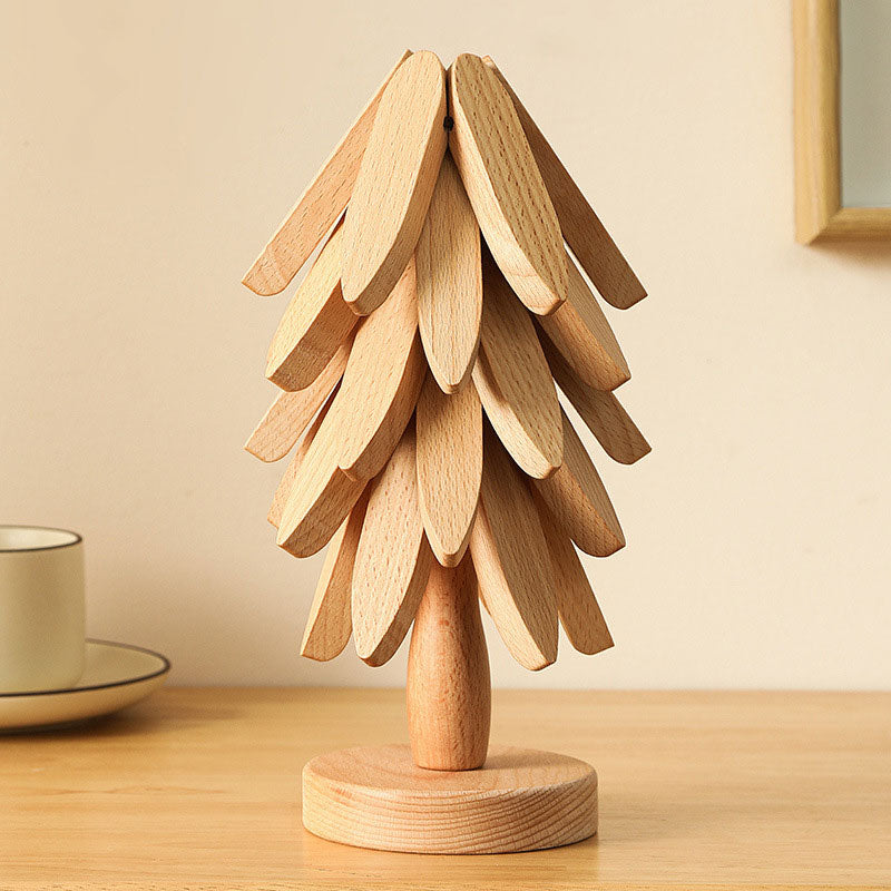 Natural Tree Trivet Set