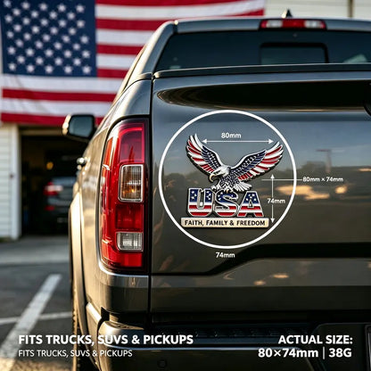 3D Metal Eagle Emblem Sticker with  Adhesive