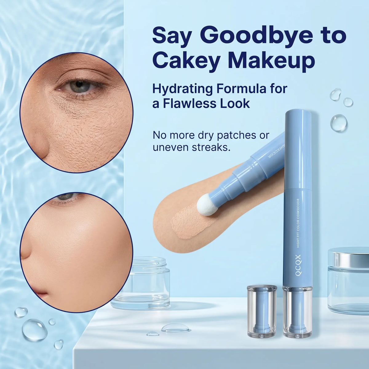 Dual-Effect Multi-Purpose Concealer - Long-Lasting, High-Coverage Matte Finish