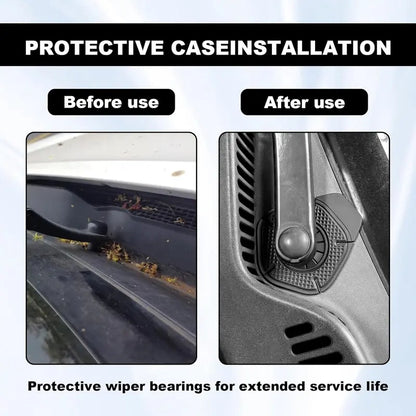 6PCS Car Wiper Arm Hole Protector, Silicone Windshield Wiper Dust Cover