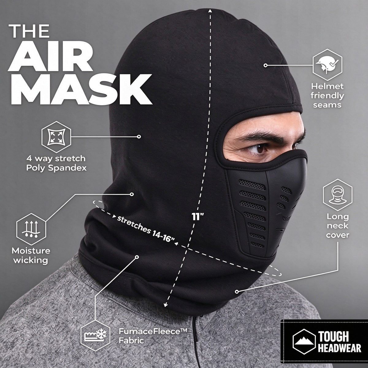 Winter Rider Warm Anti-Haze Balaclava Full Face Mask