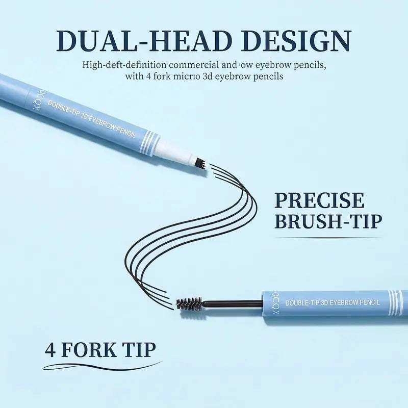 2-in-1 Waterproof Micro-Fork Brow Pen & Tinted Gel Makeups