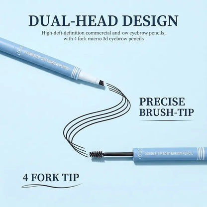 2-in-1 Waterproof Micro-Fork Brow Pen & Tinted Gel Makeups