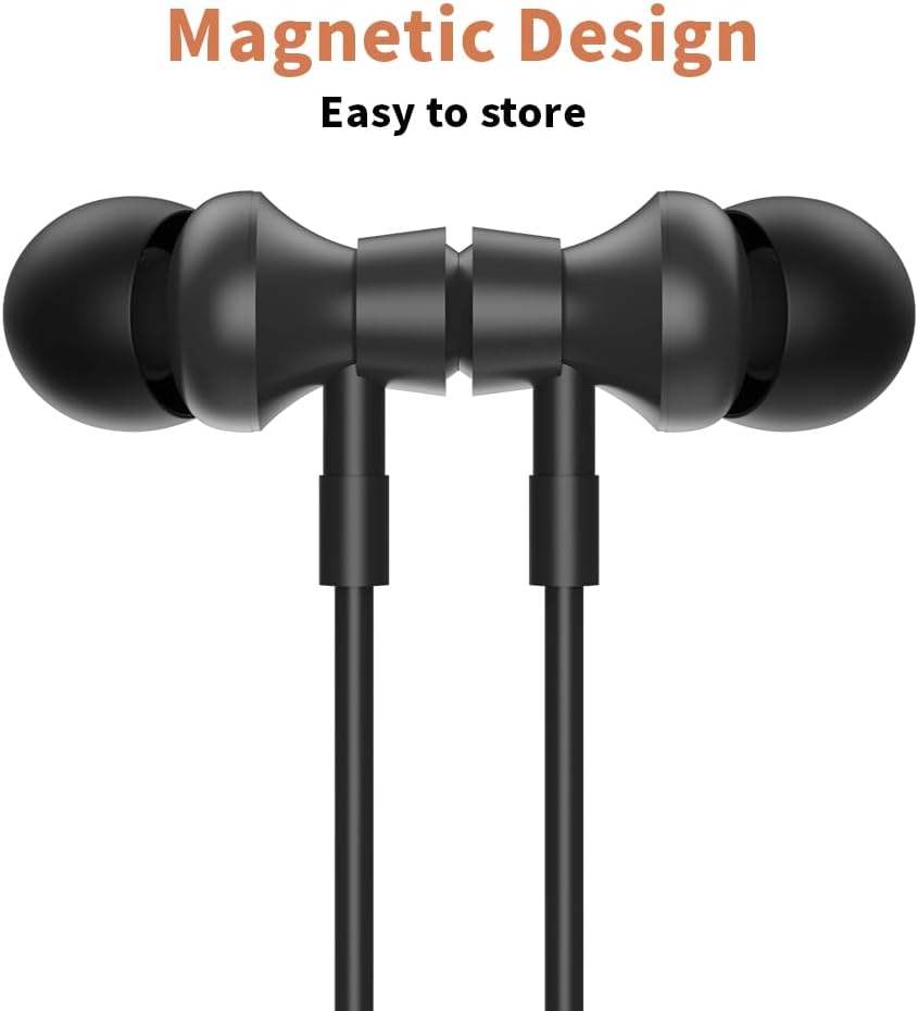 Neckband Wireless Headphones - Silicone In-Ear Headphones