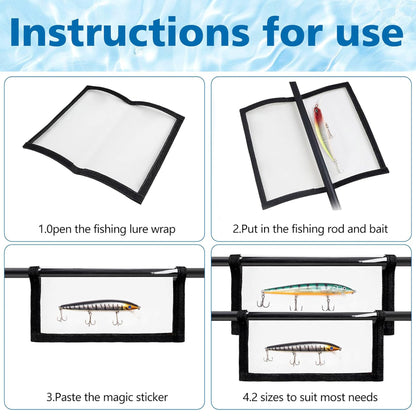 Fishing Lure Wraps – Clear Waterproof PVC Lure Covers for Hook Protection & Tackle Storage