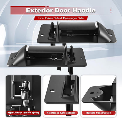 Cab Door Handle Compatible with 1999-2007 Chevy Silverado OEM# 15758171, 15758172