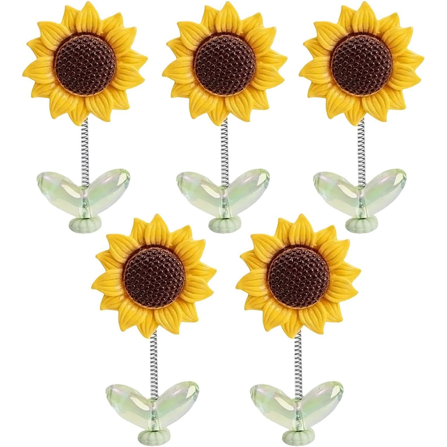 5 Pcs Sunflower Car Dashboard Decorations for Cute Cars