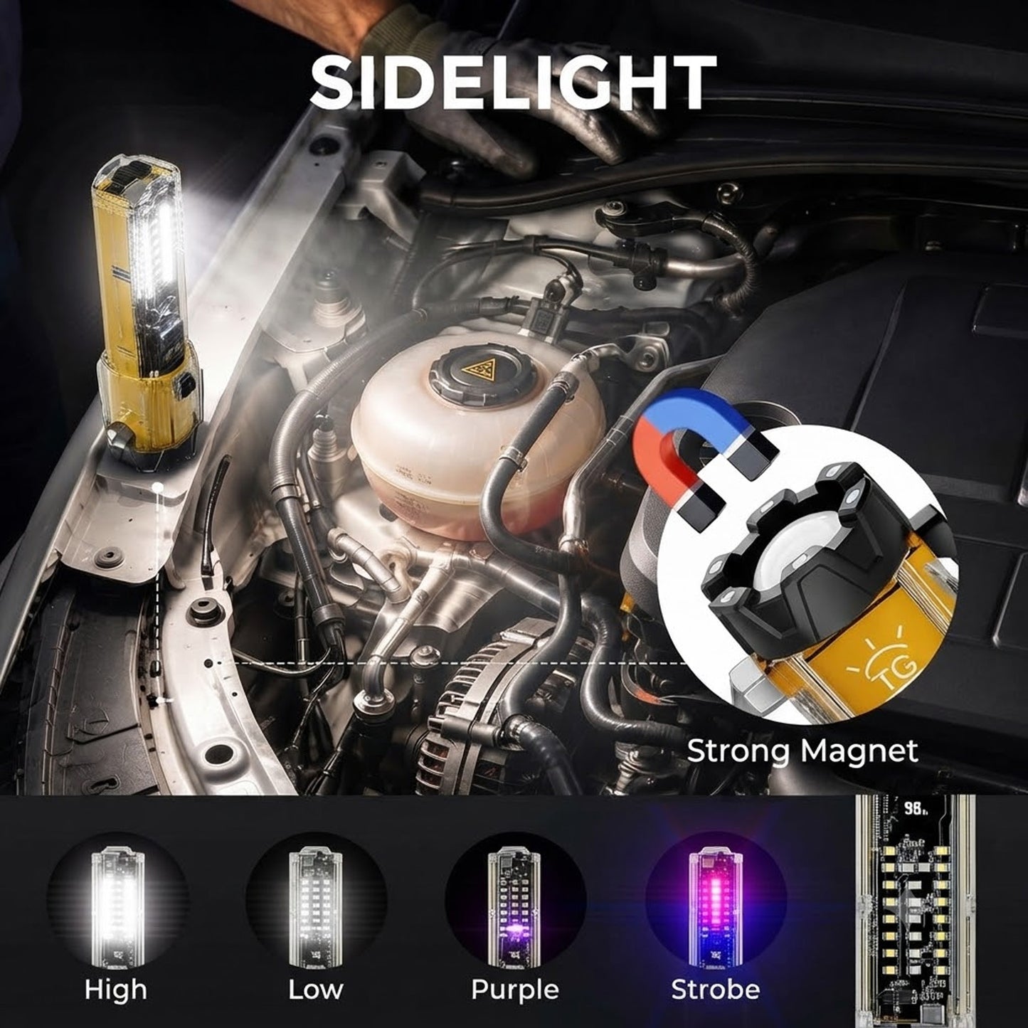 Rechargeable Safety Tool with Seatbelt Cutter & Window Breaker