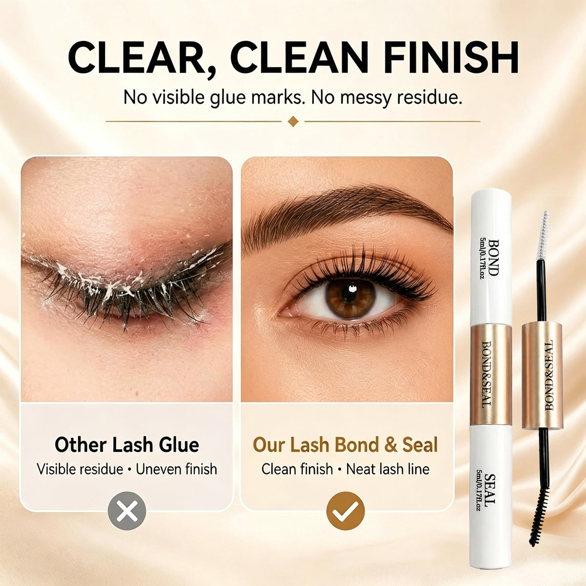 Bond and Seal Lash Glue Strong Hold for 72 Hours