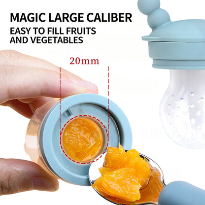 Baby Fruit Feeder Pacifier with 1 Feeders and 3 Nipples